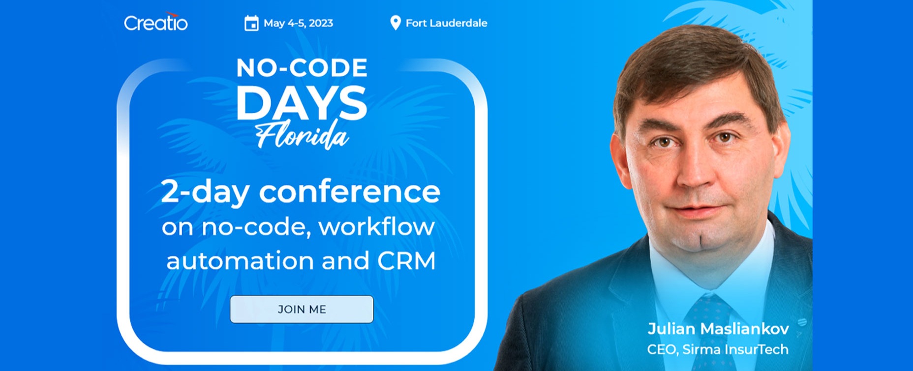 No code days Florida with Julian Masliankov