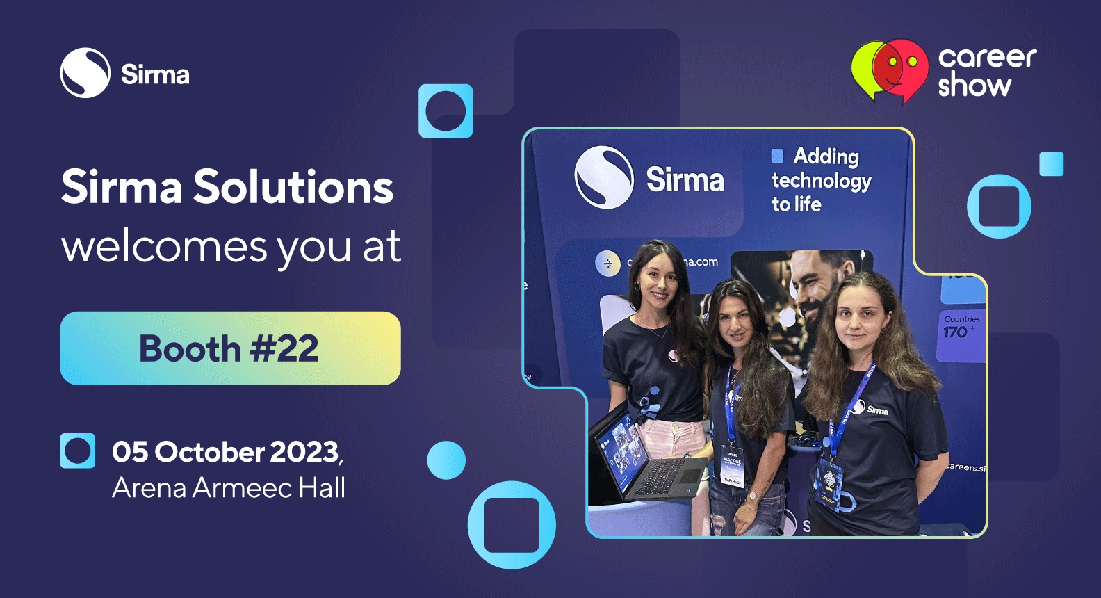 Sirma Solutions Showcases its Brand and Job Opportunities at Career Show 2023